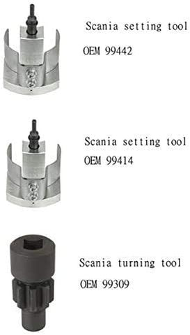HGV TOOLS Scania Setting PDE Unit injectors & Turning Engine kit Alt 99309,99414,99442