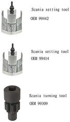 HGV TOOLS Scania Setting PDE Unit injectors & Turning Engine kit Alt 99309,99414,99442