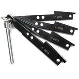Cummins 3163021 3163020 Cam Timing Tool Alternative Set for ISX QSX 2007 to 2017 Kit Includes Heavy Duty Steel 4 Wedge Set 4° 6° (2 pcs) and 7° and Crank