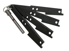 Cummins 3163021 3163020 Cam Timing Tool Alternative Set for ISX QSX 2007 to 2017 Kit Includes Heavy Duty Steel 4 Wedge Set 4° 6° (2 pcs) and 7° and Crank