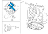HGV TOOLS Scania Setting PDE Unit injectors & Turning Engine kit Alt 99309,99414,99442